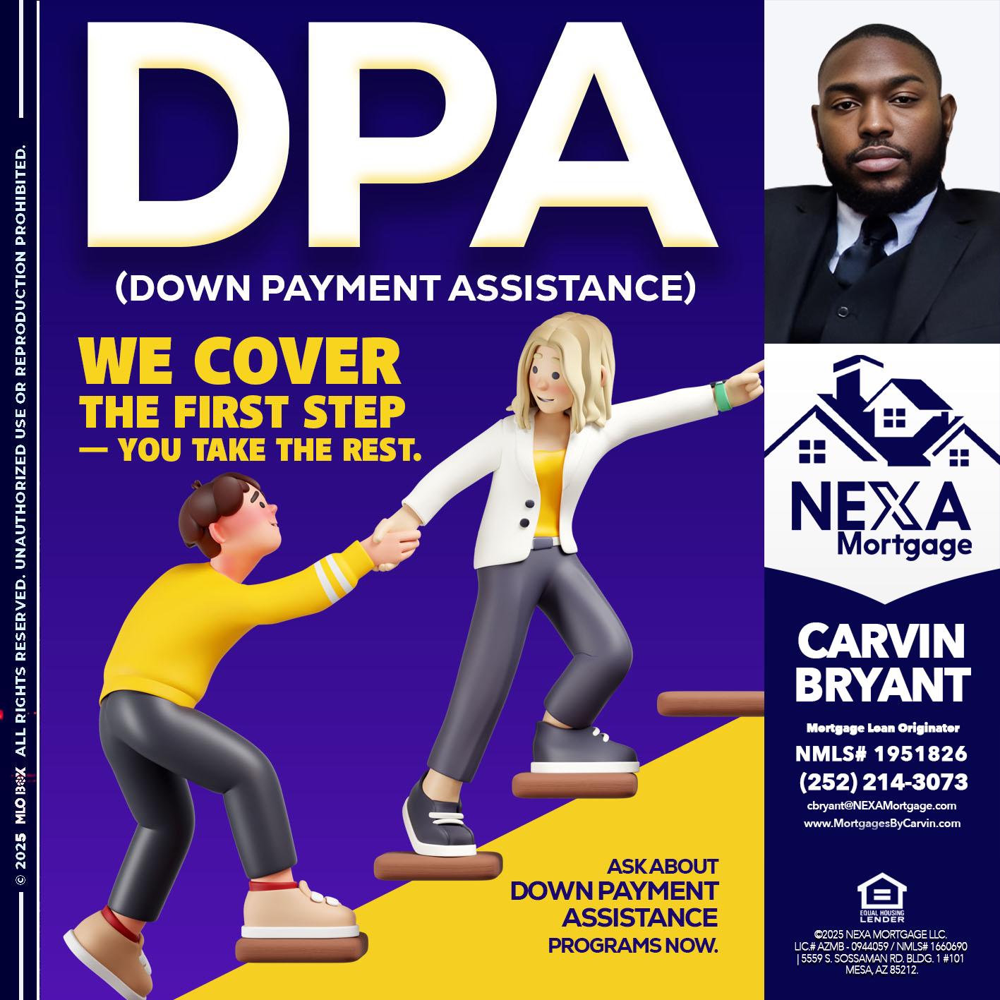 DPA LOANS - Carvin Bryant -Mortgage Loan Originator