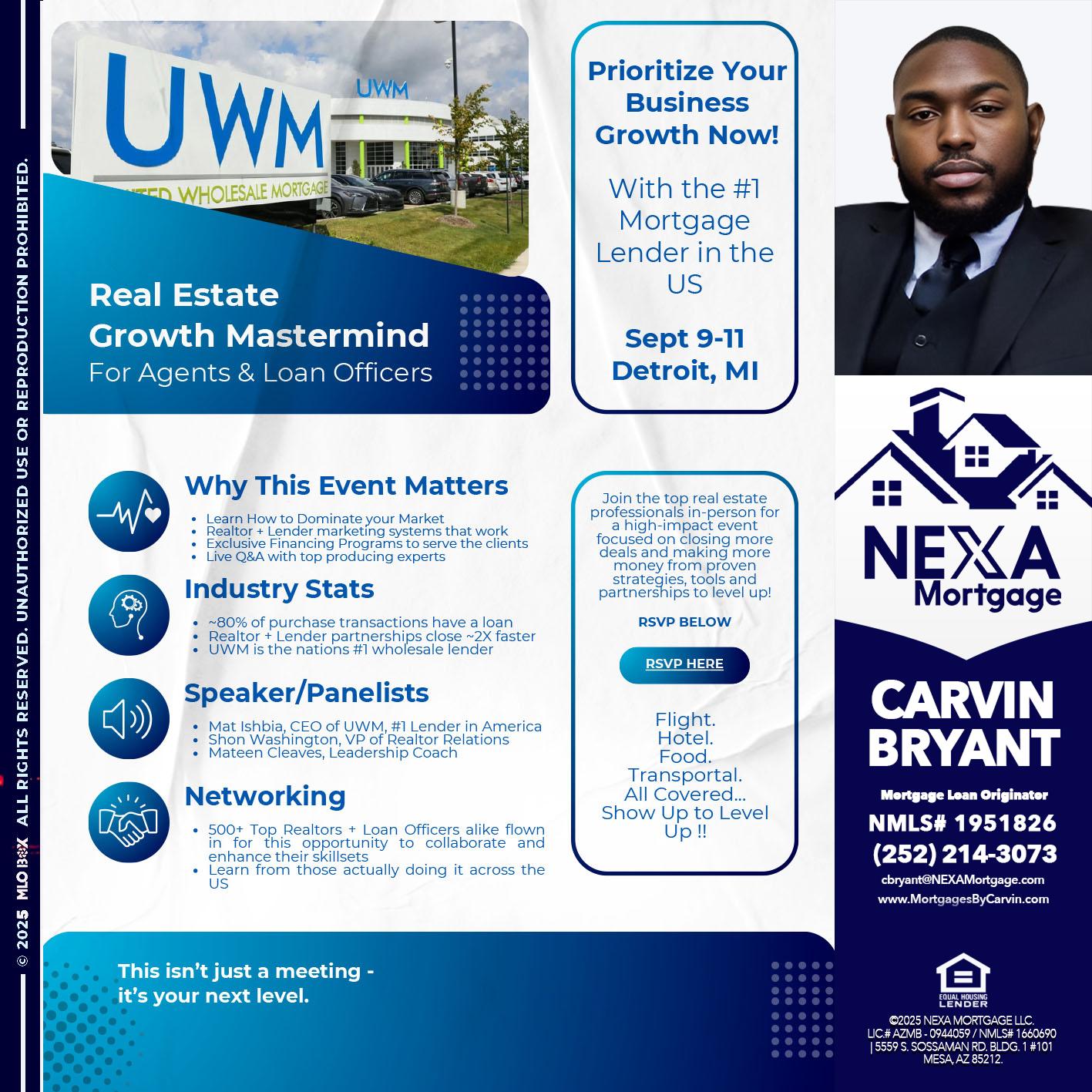 DETROIT TRIP - Carvin Bryant -Mortgage Loan Originator