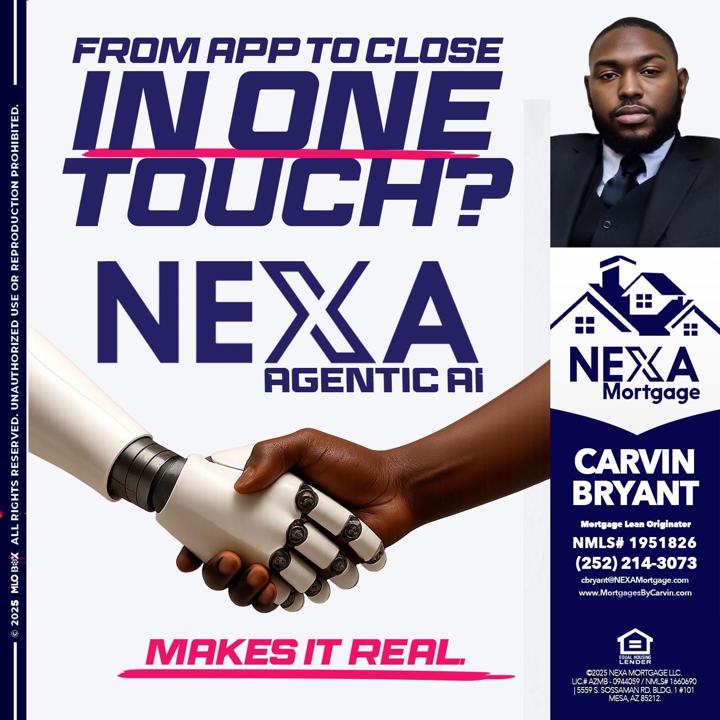 IN ONE TOUCH - Carvin Bryant -Mortgage Loan Originator