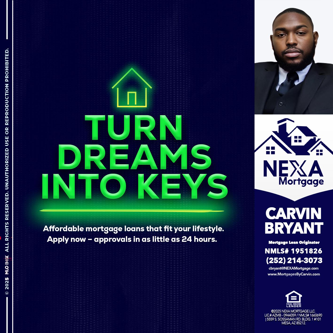 turn dreams - Carvin Bryant -Mortgage Loan Originator