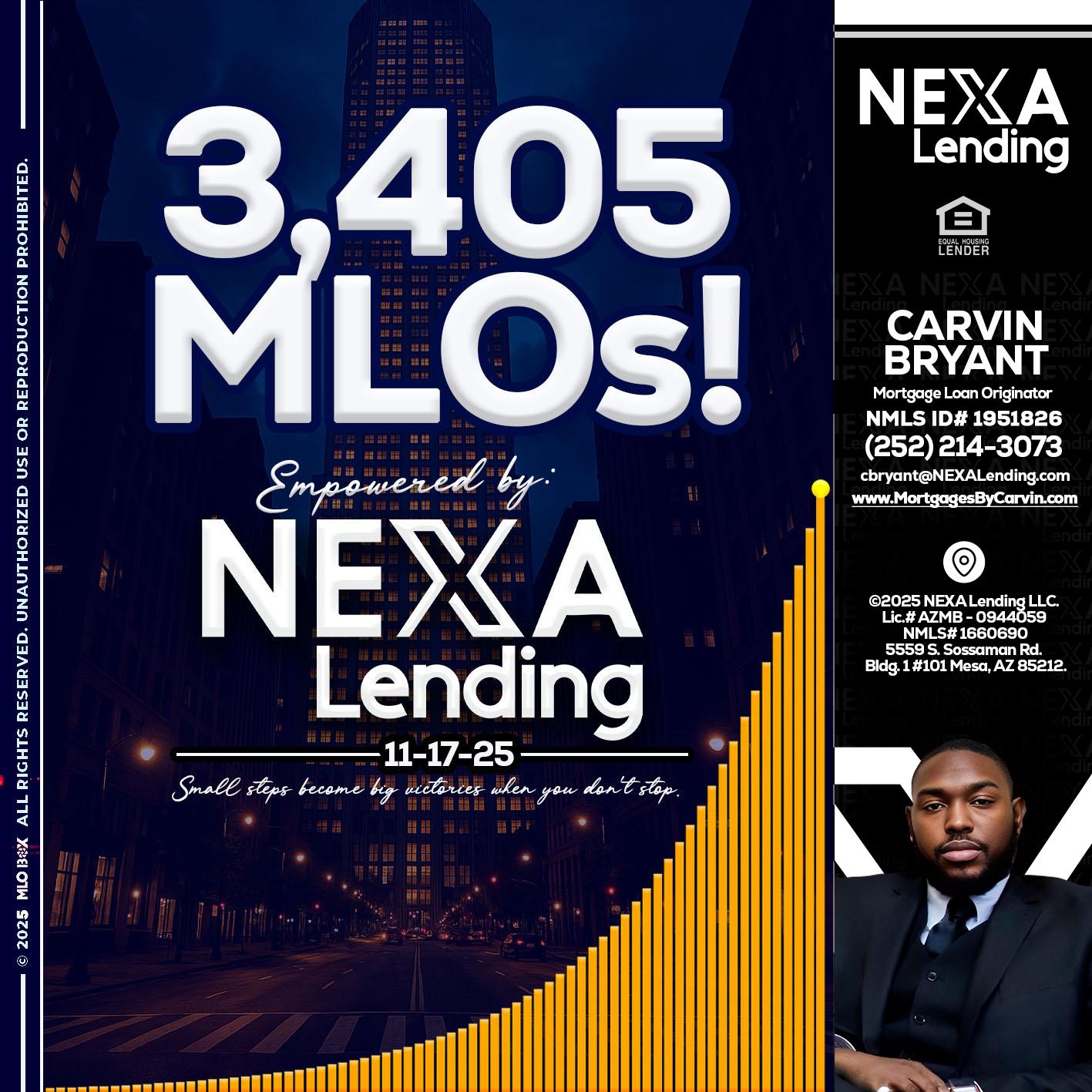 3405 MLOs - Carvin Bryant -Mortgage Loan Originator