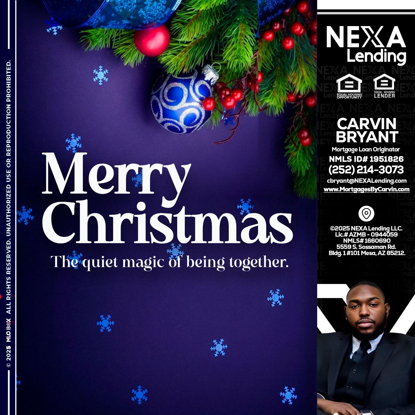 merry christmas - Carvin Bryant -Mortgage Loan Originator