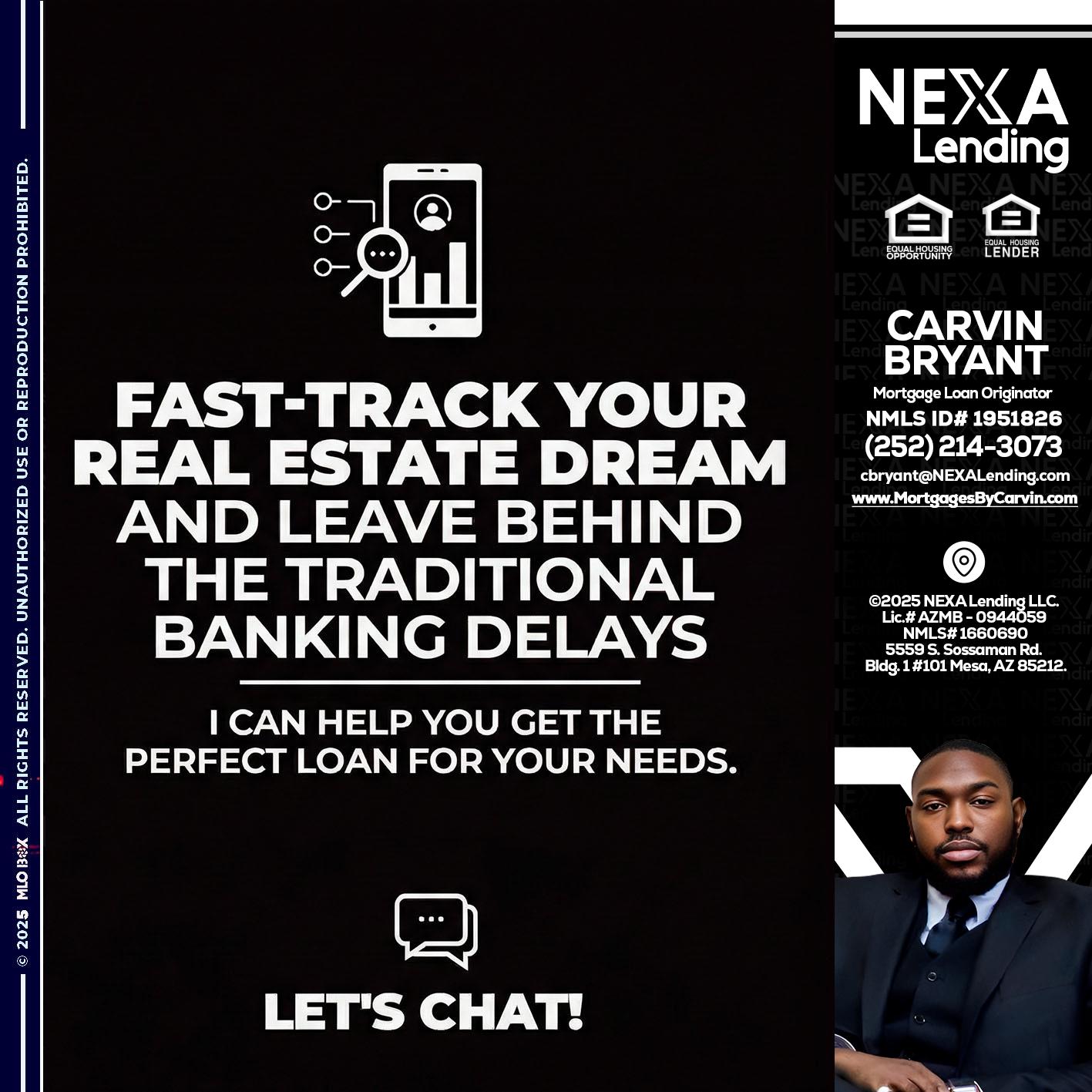 FAST TRACK - Carvin Bryant -Mortgage Loan Originator