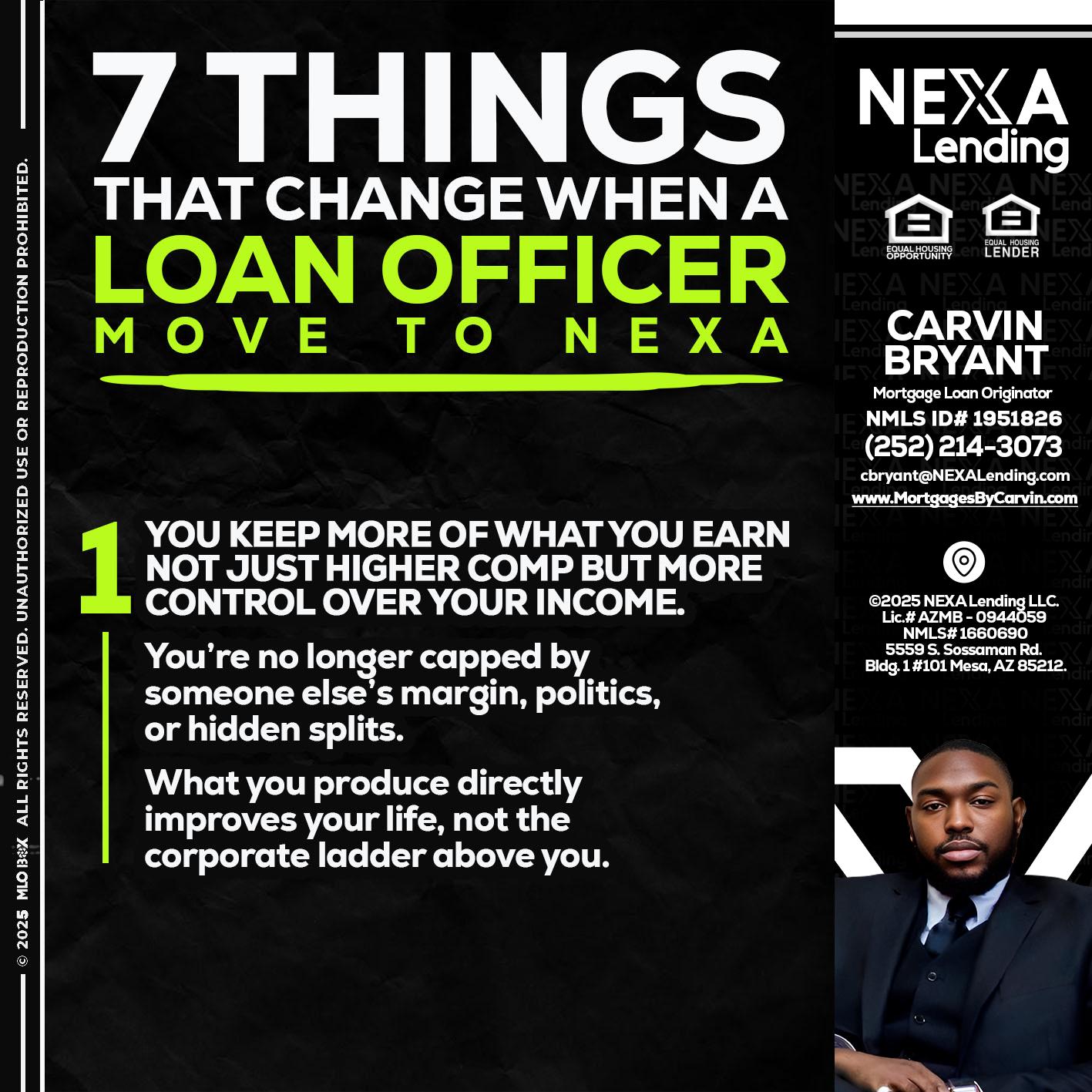 7 THINGS (1) - Carvin Bryant -Mortgage Loan Originator