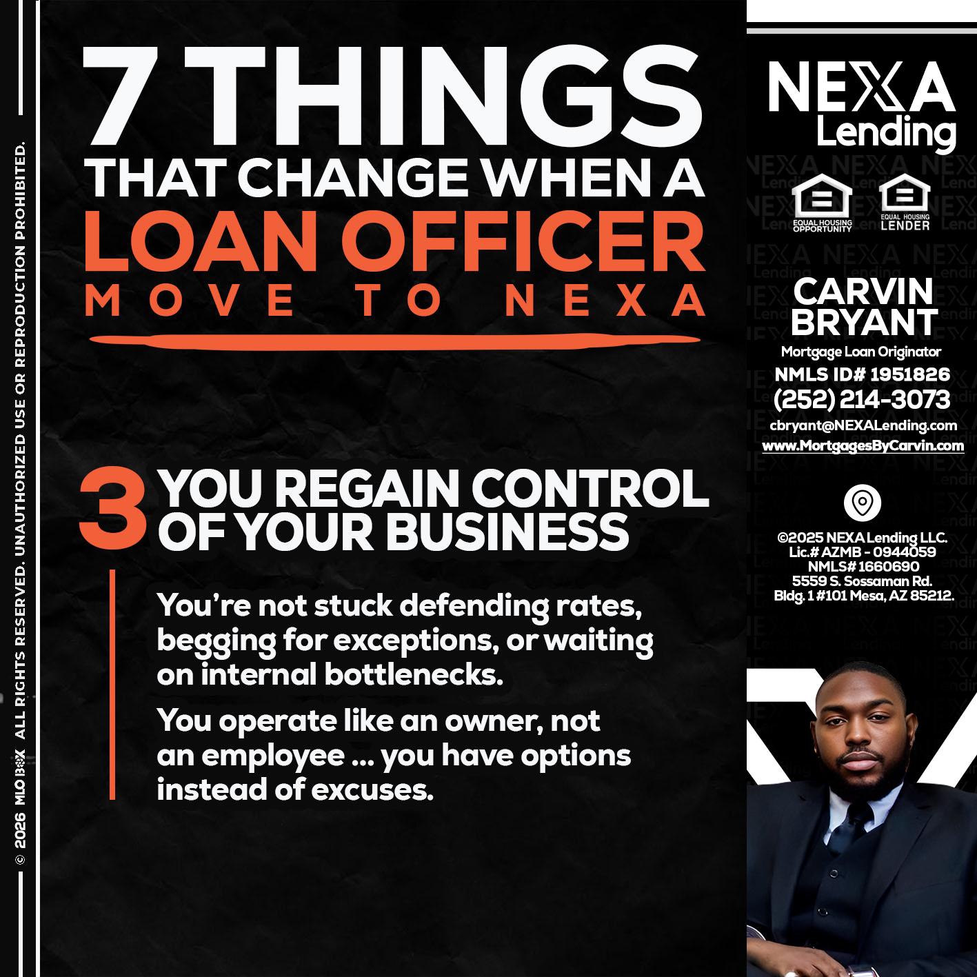 7 things (3) - Carvin Bryant -Mortgage Loan Originator