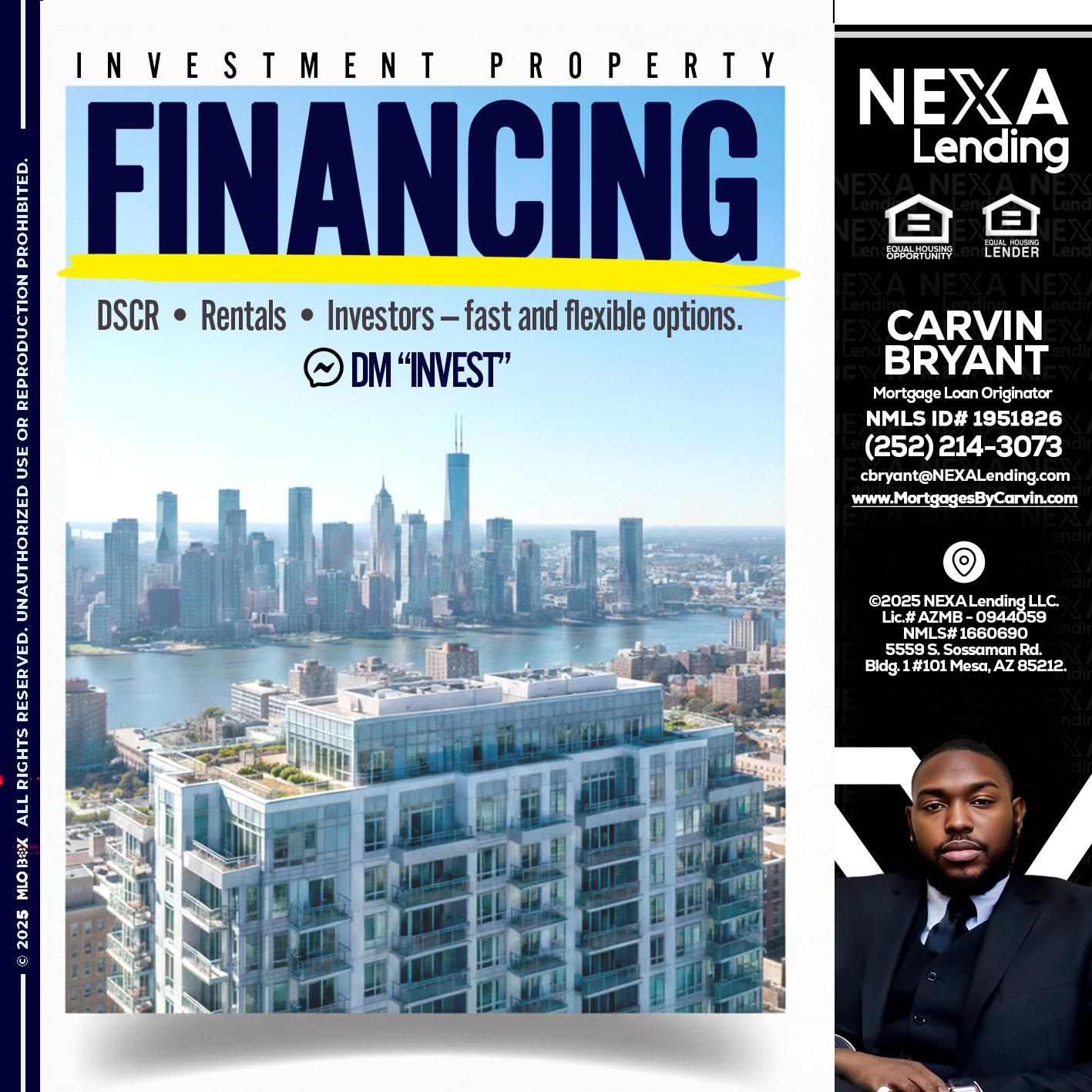 FINANCING - Carvin Bryant -Mortgage Loan Originator