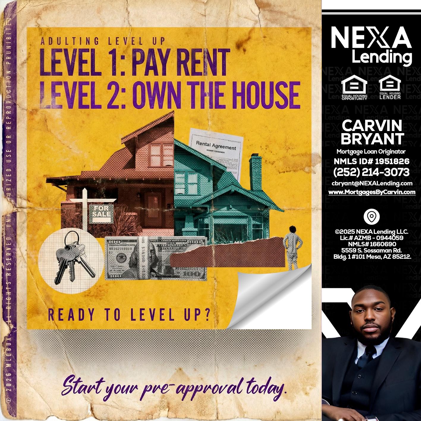 LEVEL 1 - Carvin Bryant -Mortgage Loan Originator