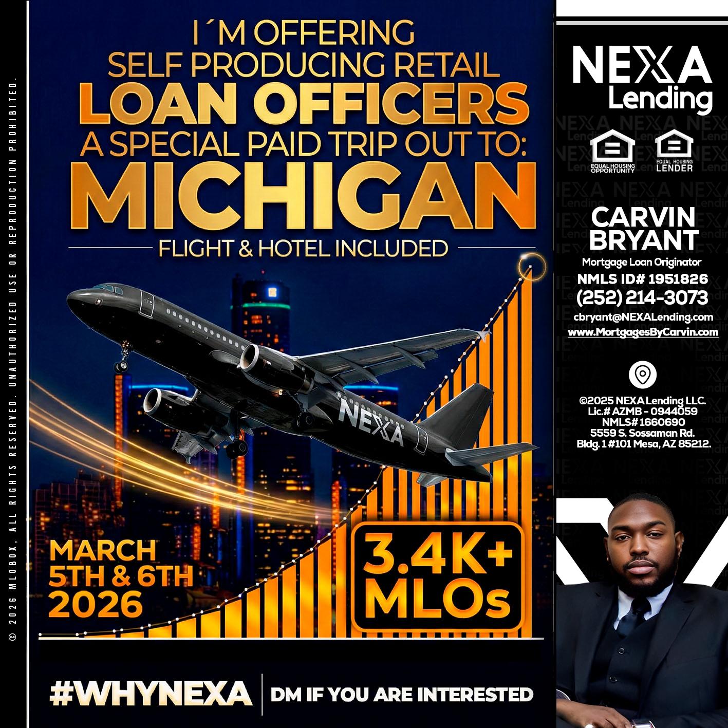 MICHIGAN - Carvin Bryant -Mortgage Loan Originator