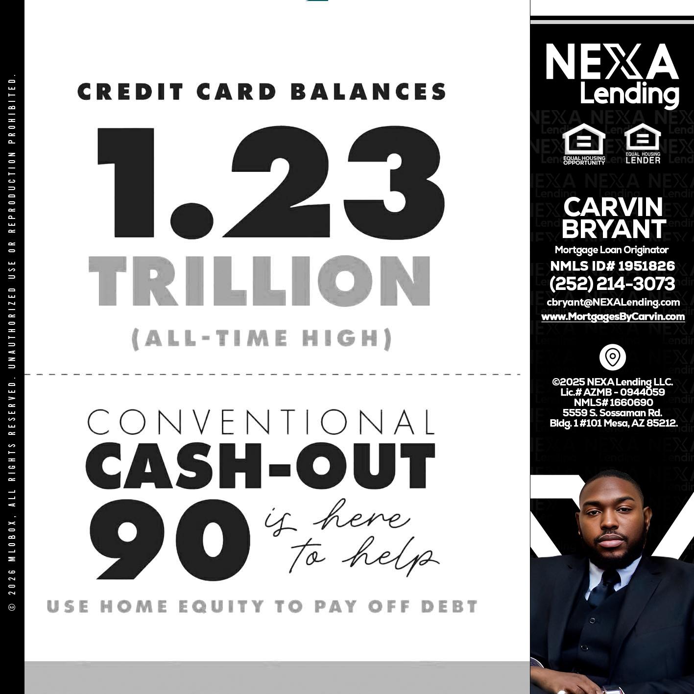 CREDIT CARD BALANCE - Carvin Bryant -Mortgage Loan Originator