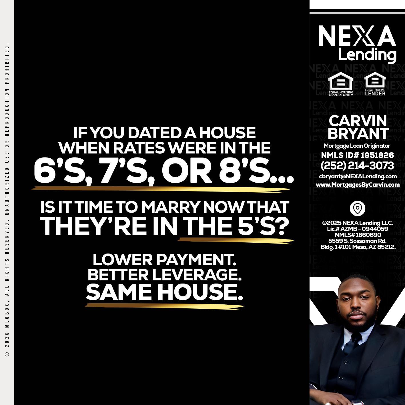 if you dated a house - Carvin Bryant -Mortgage Loan Originator