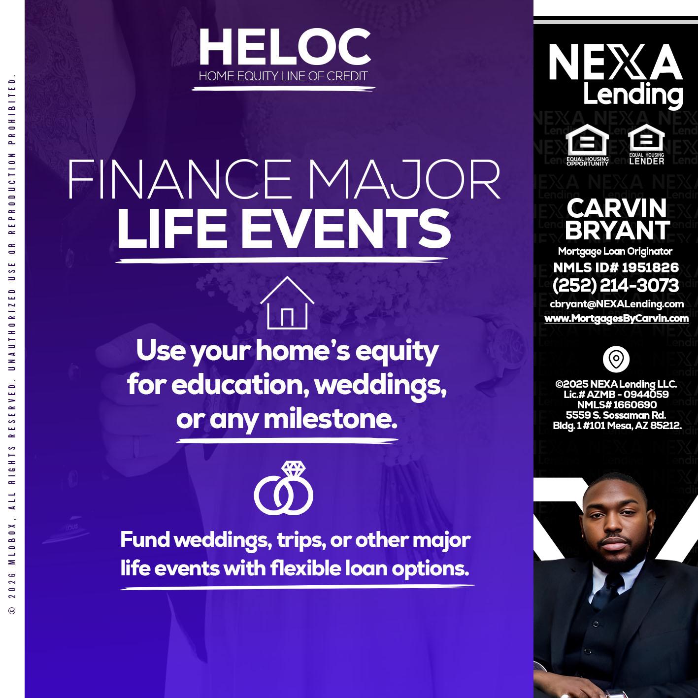 HELOC - Carvin Bryant -Mortgage Loan Originator