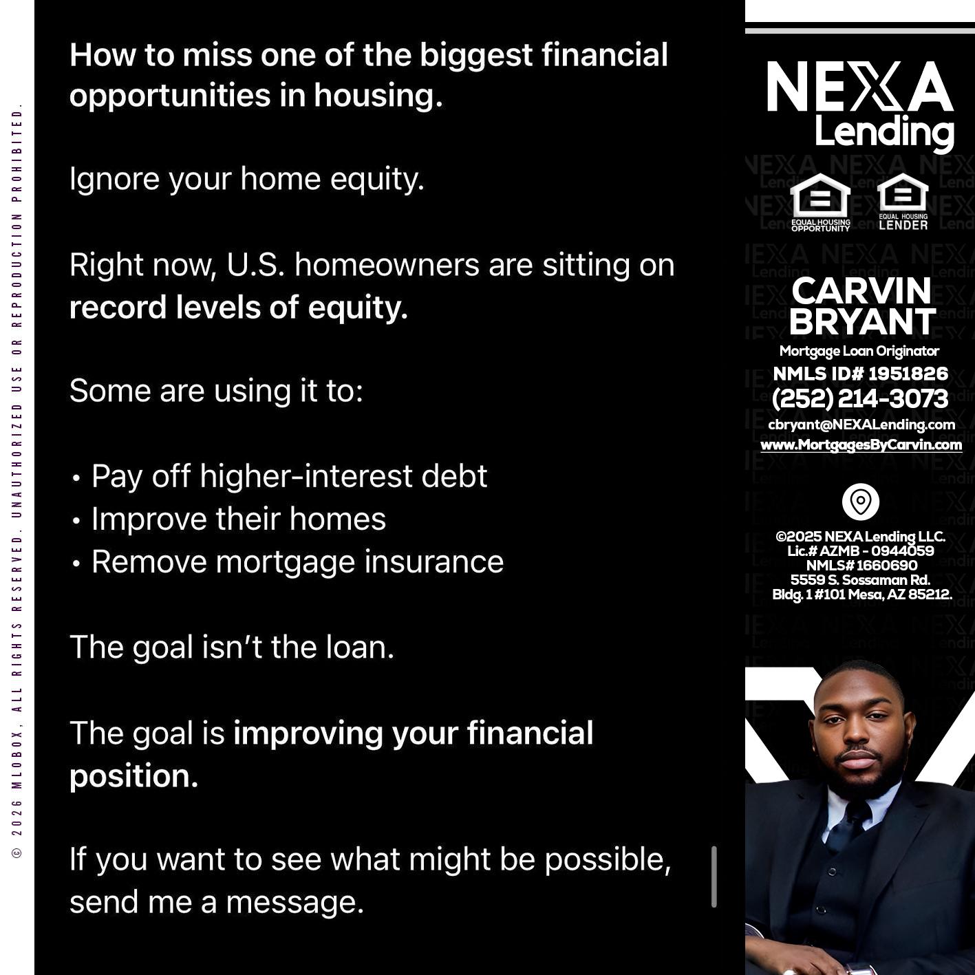 how to miss - Carvin Bryant -Mortgage Loan Originator