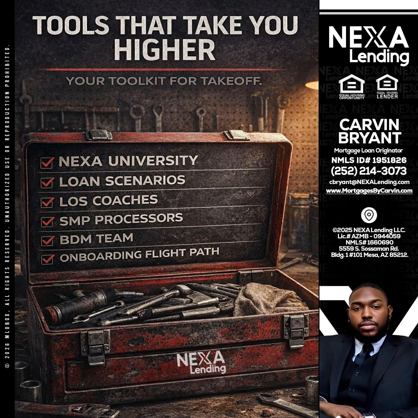TOOLS THAT - Carvin Bryant -Mortgage Loan Originator
