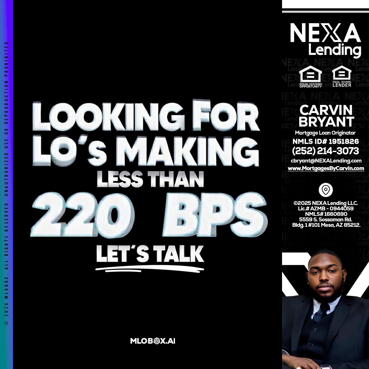 LOOKING FOR - Carvin Bryant -Mortgage Loan Originator