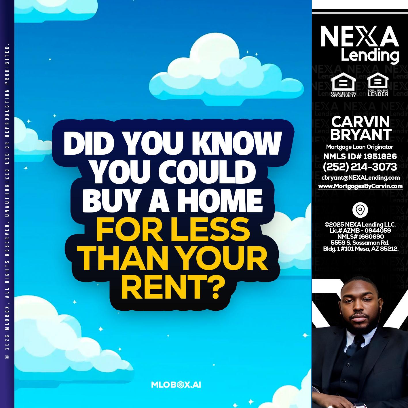 DID YOU KNOW - Carvin Bryant -Mortgage Loan Originator