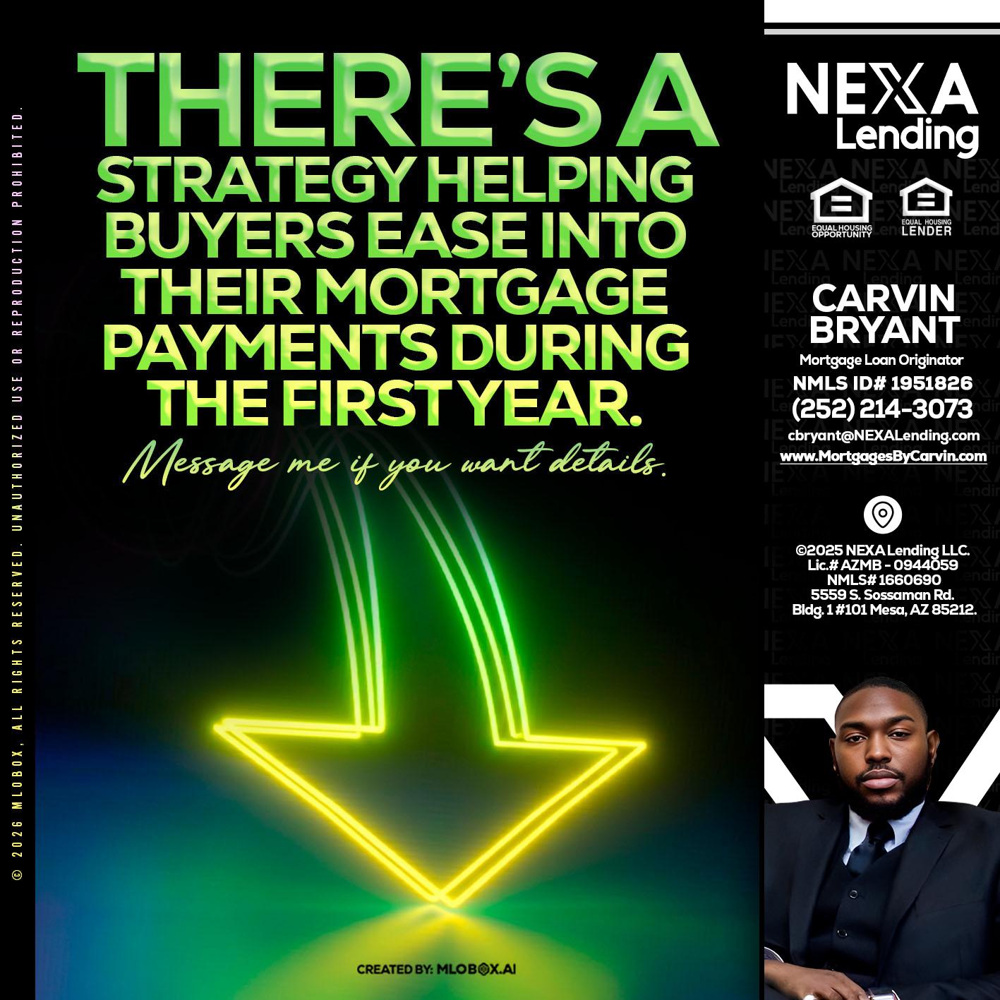 THERES A STATEGY - Carvin Bryant -Mortgage Loan Originator