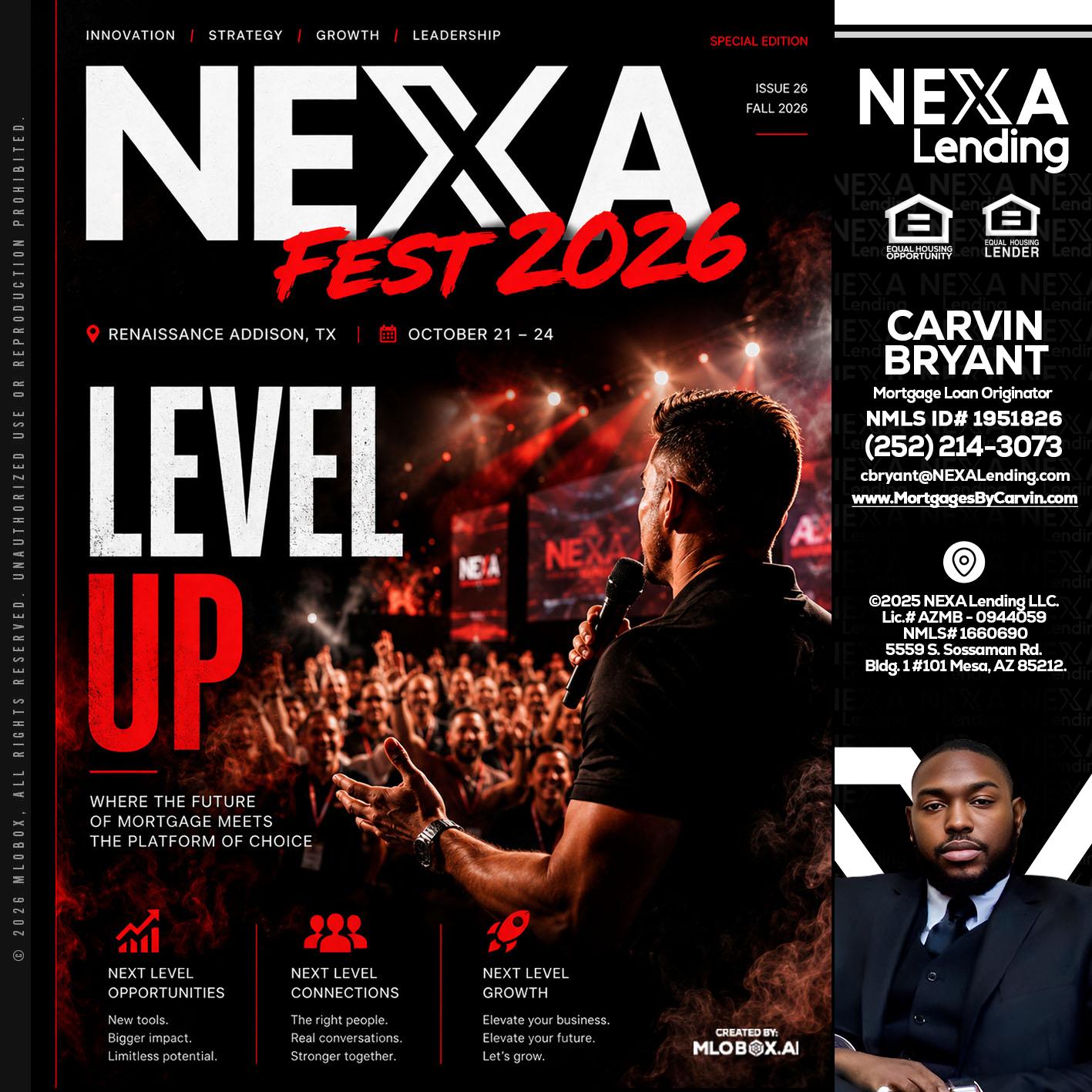 NEXA FEST 2026 - Carvin Bryant -Mortgage Loan Originator