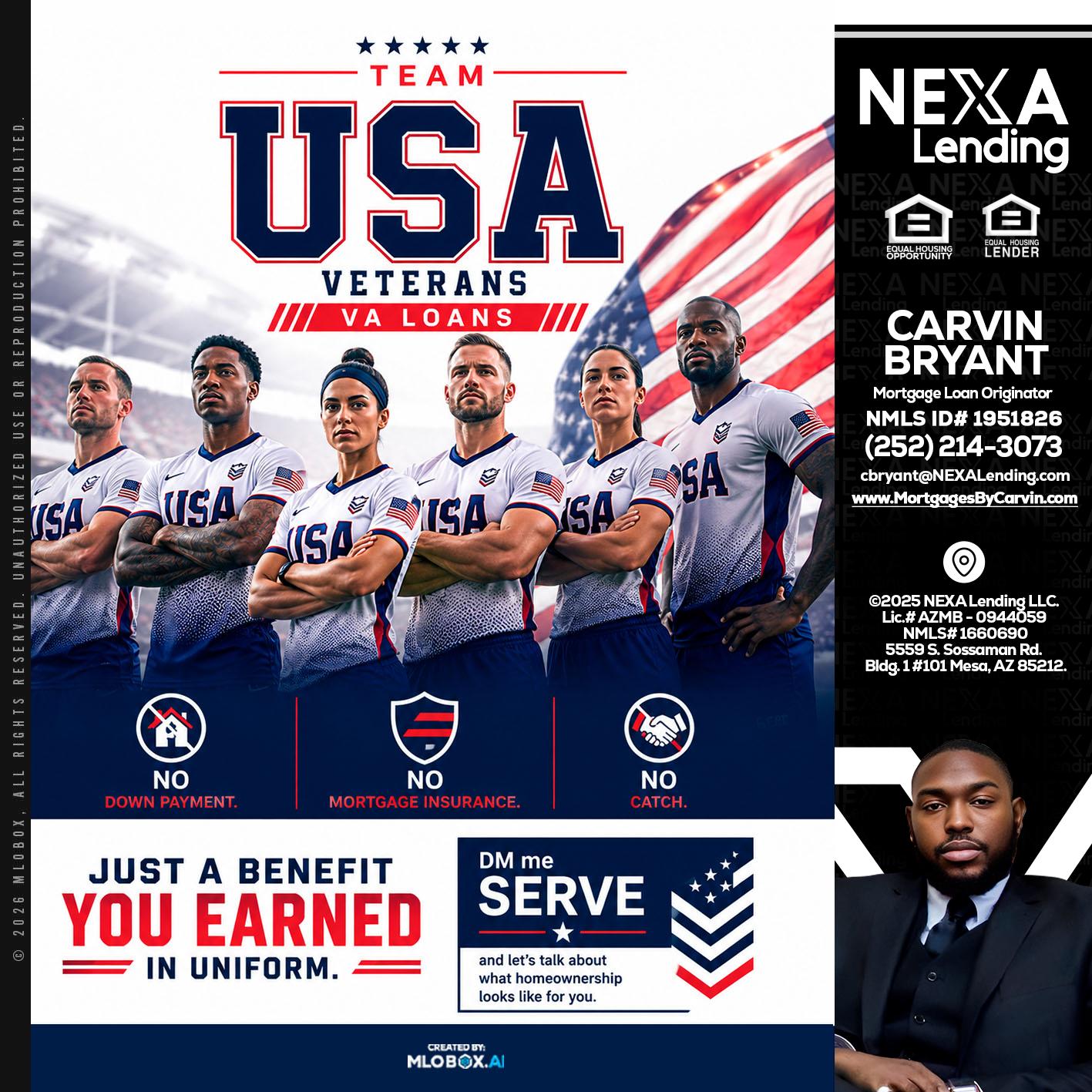 USA TEAM - Carvin Bryant -Mortgage Loan Originator