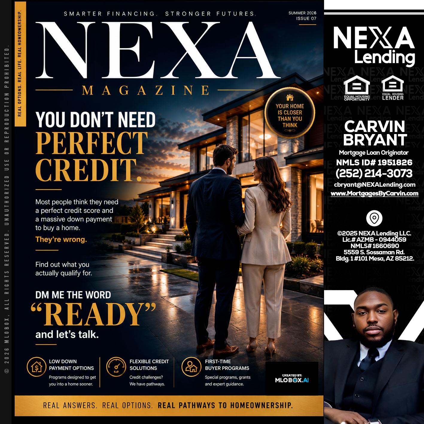 NEXA MAGAZINE - Carvin Bryant -Mortgage Loan Originator
