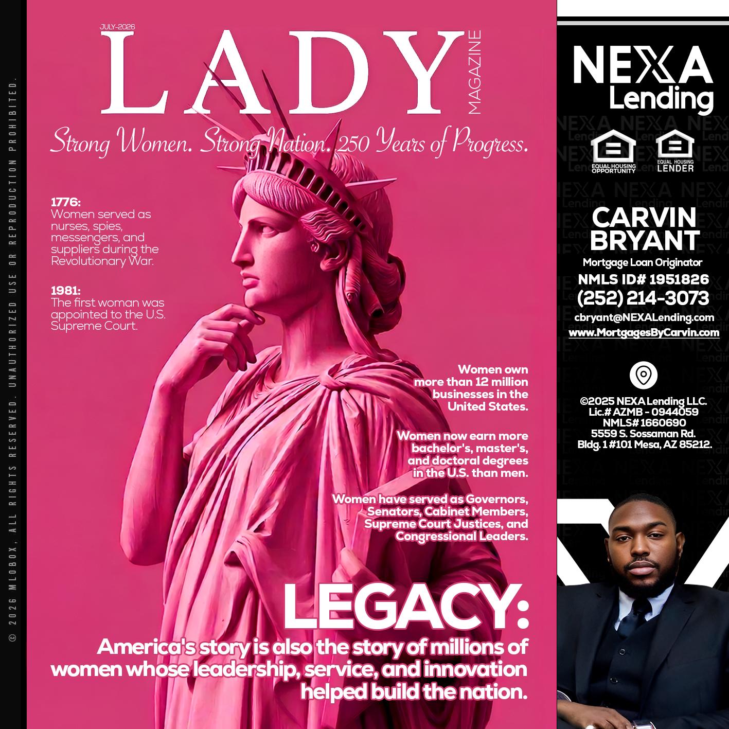 LADY LIBERTY! - Carvin Bryant -Mortgage Loan Originator
