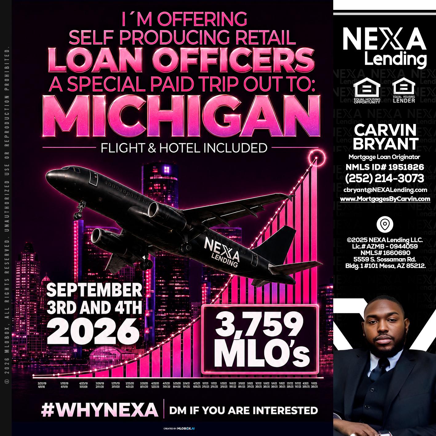 MICHIGAN TRIP - Carvin Bryant -Mortgage Loan Originator