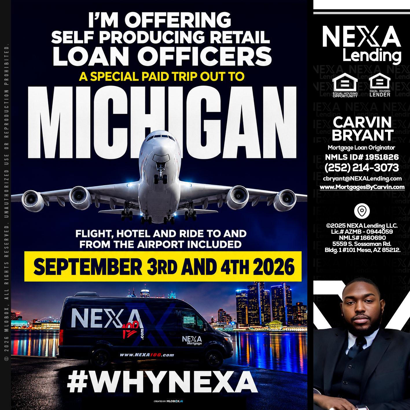 MICHIGAN - Carvin Bryant -Mortgage Loan Originator