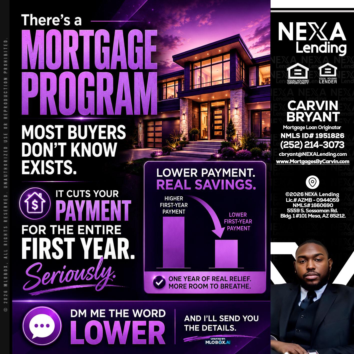 MORTGAGE PROGRAM - Carvin Bryant -Mortgage Loan Originator