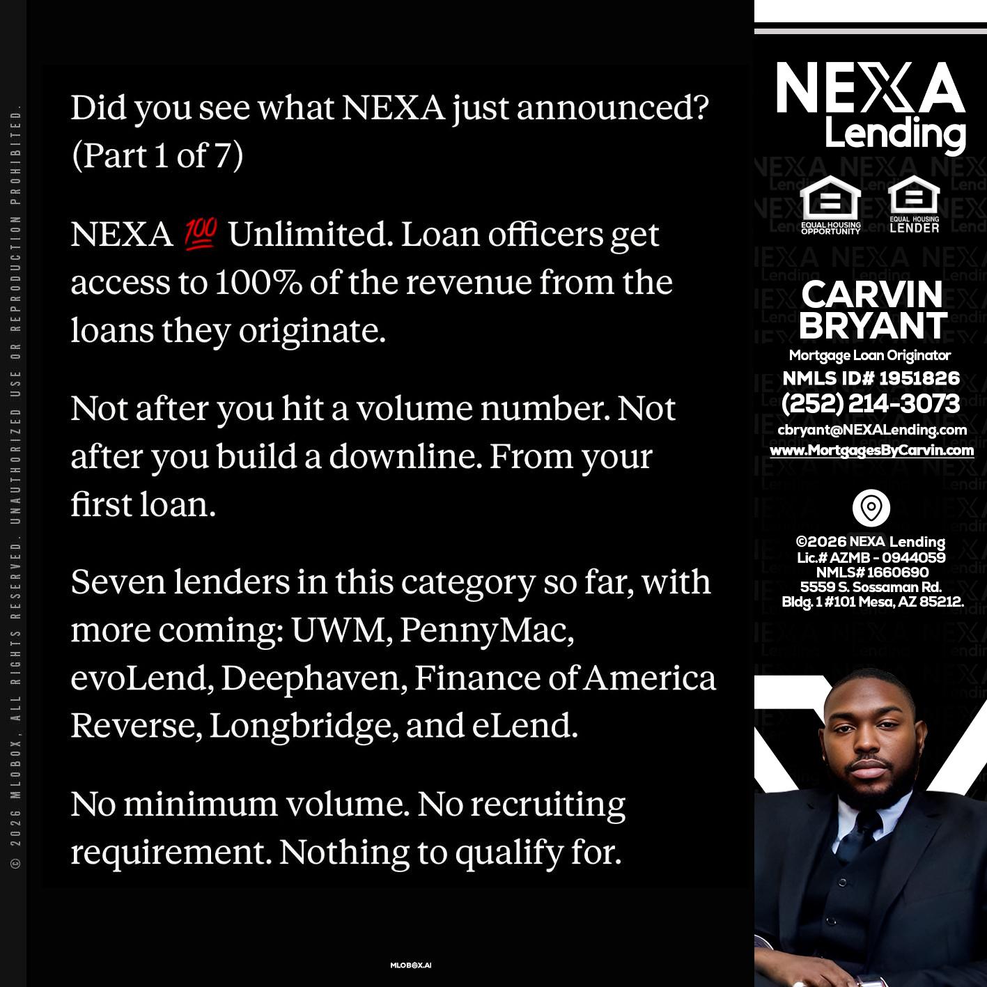 DID YOU KNOW - Carvin Bryant -Mortgage Loan Originator
